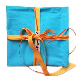 Herbruikbare cadeauverpakking (licht blauw)
